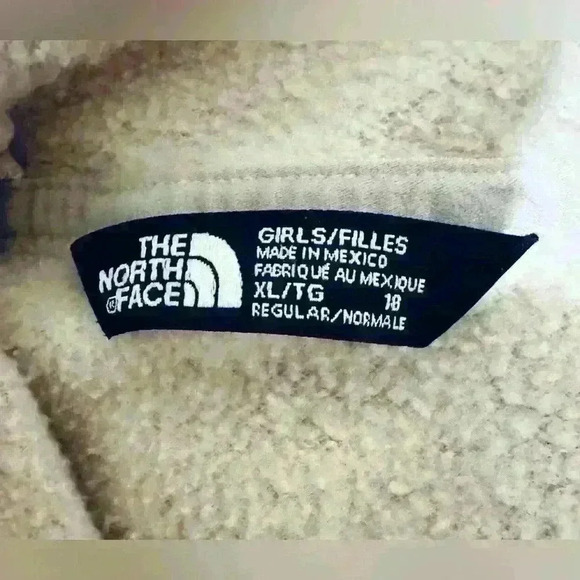 The North Face Camp Fleece Pullover Hoodie Girls Size XL in Peach Pink Color - Picture 6 of 11